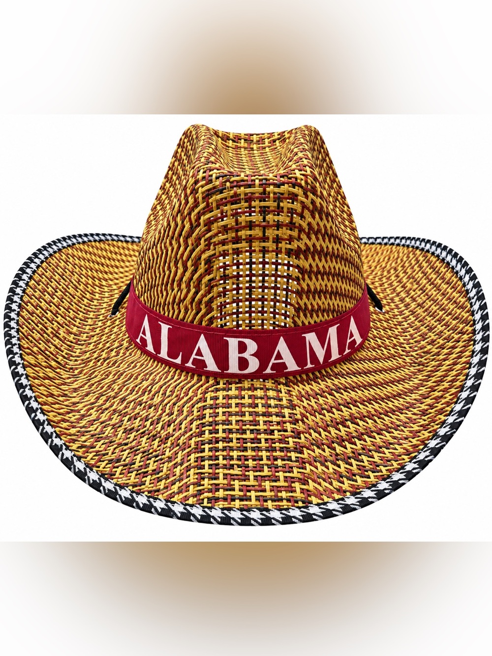 Alabama Straw Cowboy Hat in Red and Yellow